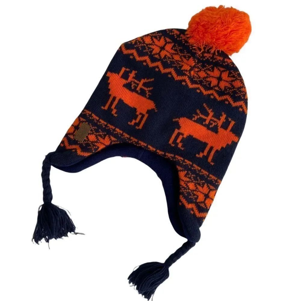 U.S Polo Assn. Kids Beanie with Pompoms in Size OS (8/20)